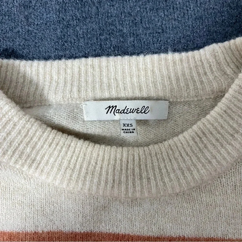 Madewell Crofton Retro Striped Pullover Sweater in Coziest Yarn XXsmall Women’s